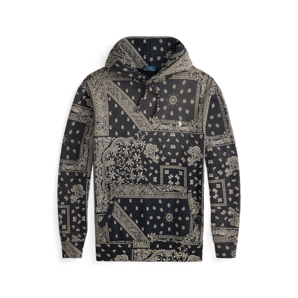 Bandanna-Print Fleece Hoodie