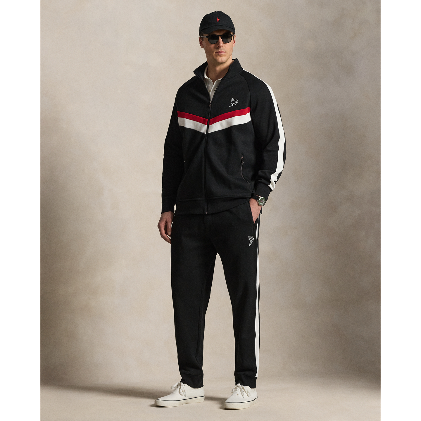 Мужские брюки Ralph Lauren Double-Knit Jogger, цвет: Чёрный — фото 3
