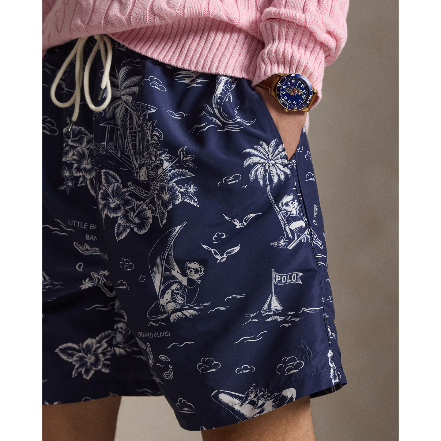 Плавки Traveler Classic Bear для мужчин — Ralph Lauren, цвет: Harbor Island Bear — фото 3