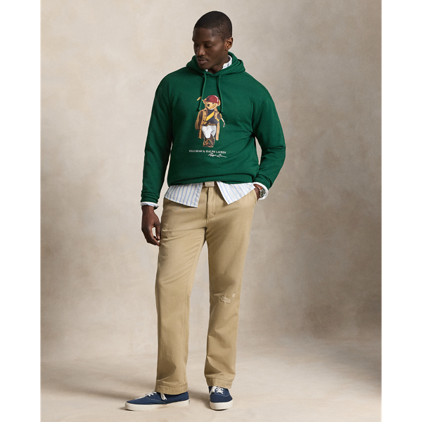 Fleece-Pullover mit Polo Bear Big & Tall in N. Waldgr&uuml;n/Society Bear 4