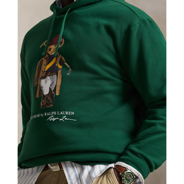 Fleece-Pullover mit Polo Bear Big & Tall in N. Waldgr&uuml;n/Society Bear 6