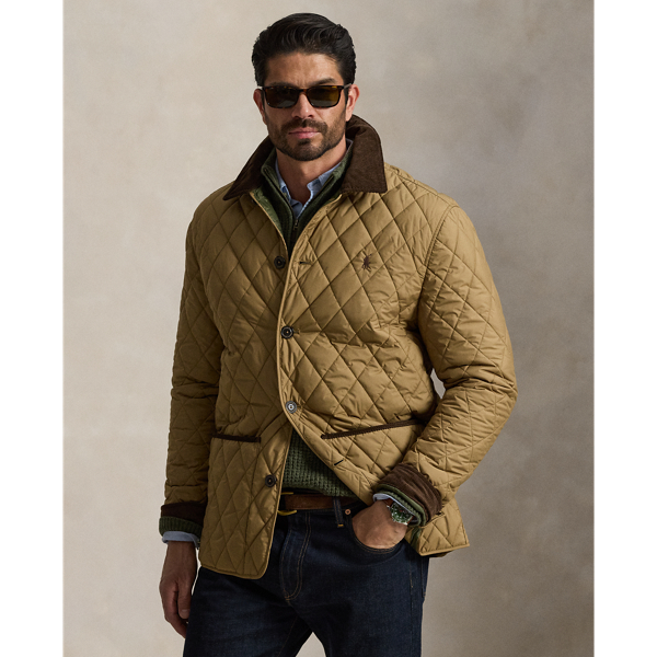 Honey Brown The Beaton Quilted Barn Coat Big & Tall 1
