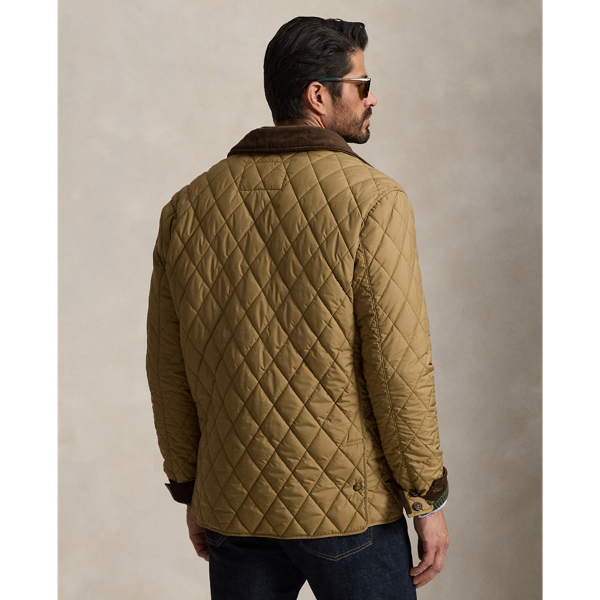 Honey Brown The Beaton Quilted Barn Coat Big & Tall 5