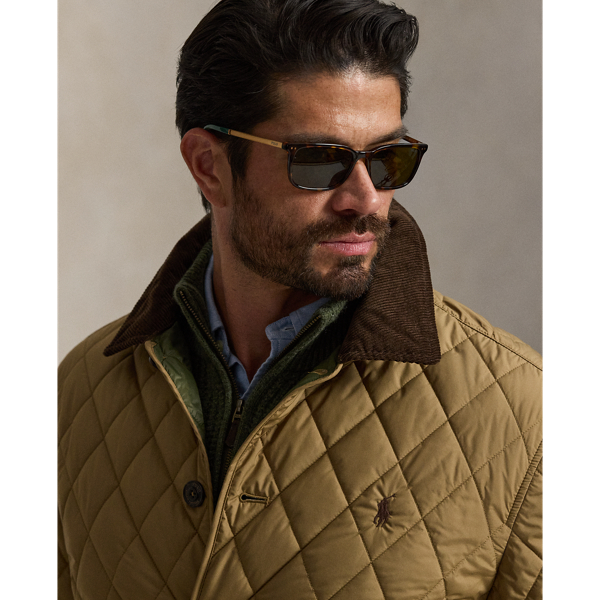 Honey Brown The Beaton Quilted Barn Coat Big & Tall 6