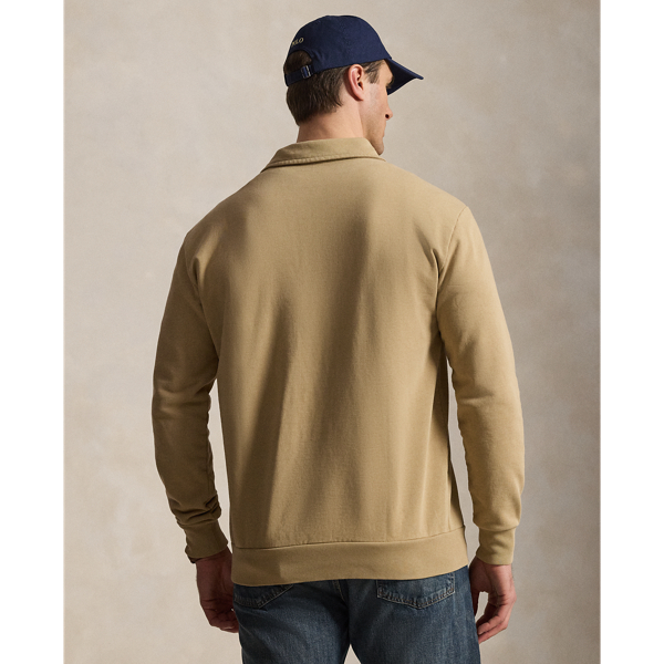 Vintage Khaki Loopback Fleece Quarter-Zip Sweatshirt Big & Tall 5