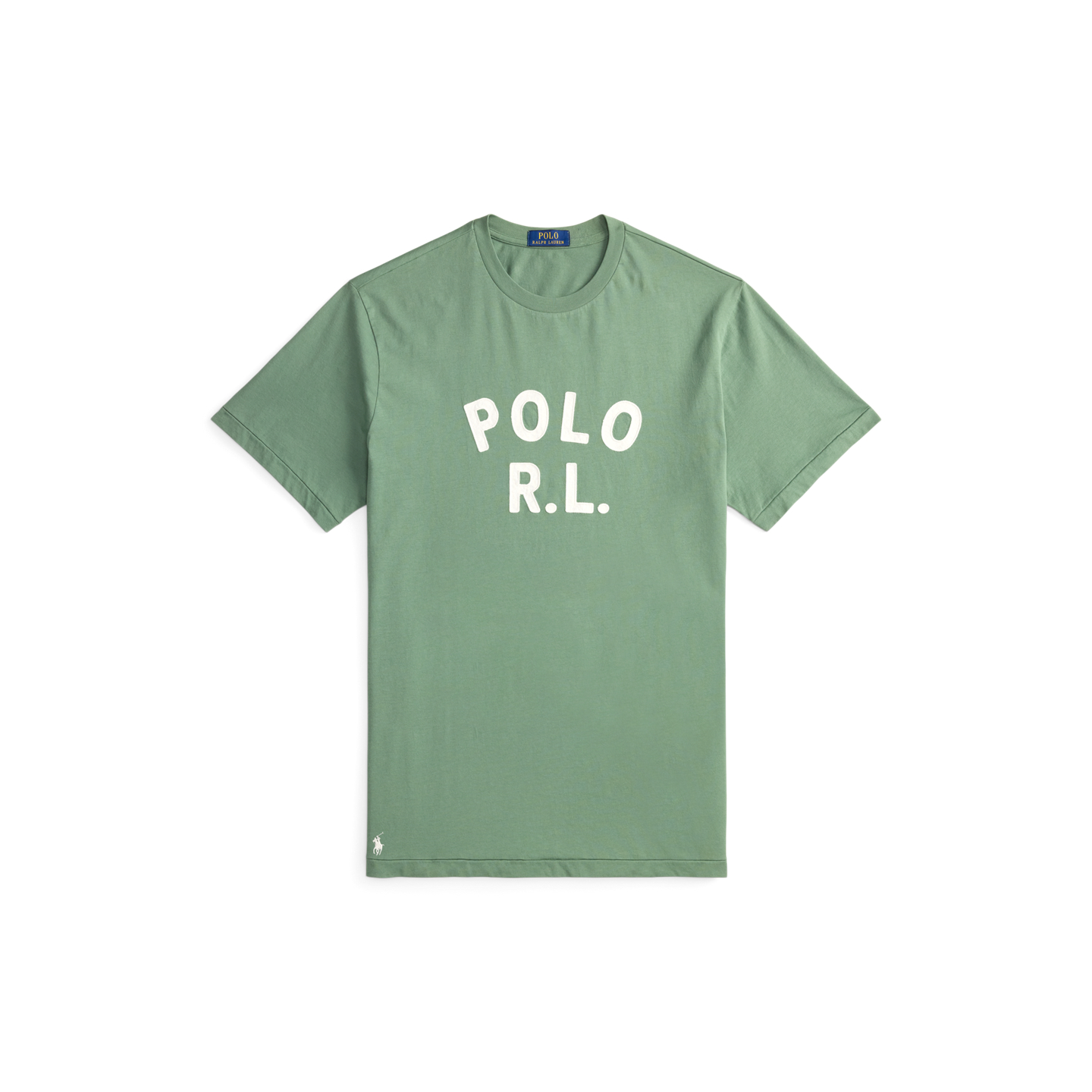 Мужская футболка Ralph Lauren Logo Jersey, цвет: Fatigue — фото 5