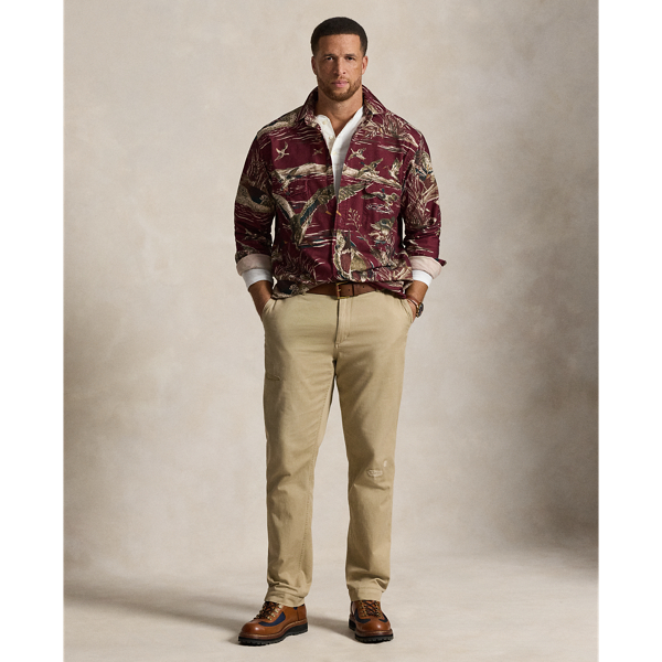 Duck-Print Sateen Workshirt
