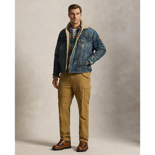 Fleece-Lined Denim Trucker Jacket