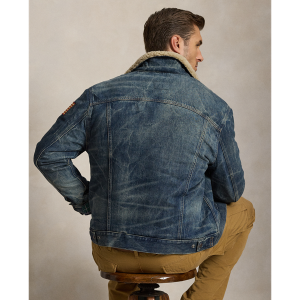 Fleece-Lined Denim Trucker Jacket