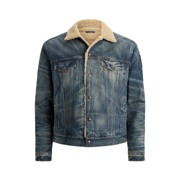 Fleece-Lined Denim Trucker Jacket