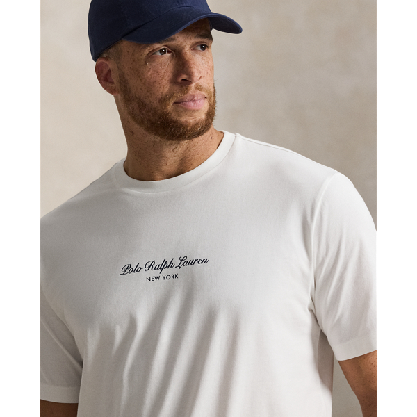 White Logo Jersey T-Shirt Big & Tall 6