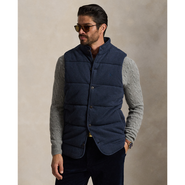 Houndstooth Estate-Rib Vest