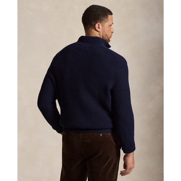 Maglia in lana e cotone a nido d'ape