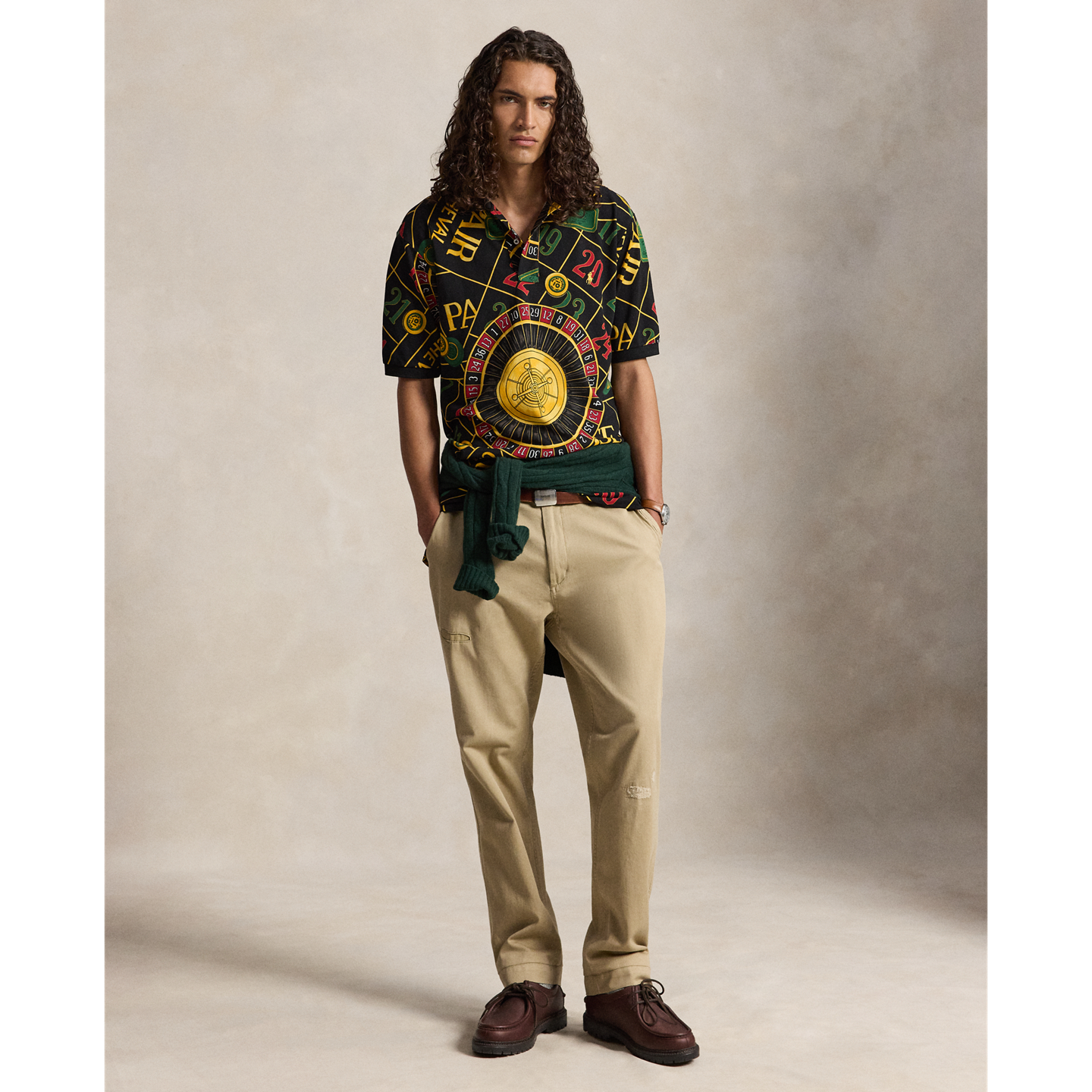 Мужская рубашка Ralph Lauren The Casino Polo Big, цвет: С принтом — фото 1