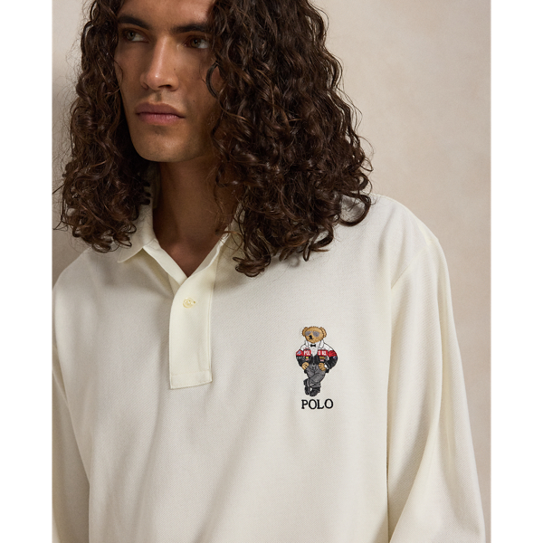 Mesh Polo-shirt met Polo Bear