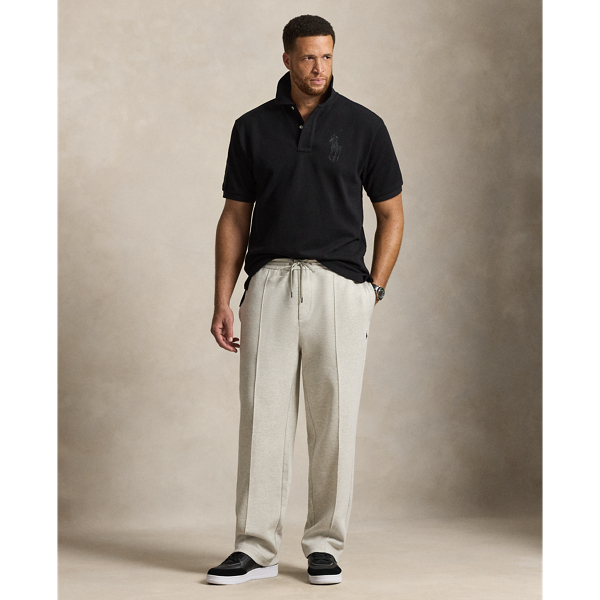 Polo Black Big Pony Mesh Polo Shirt Big & Tall 4