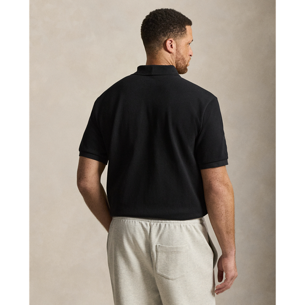 Polo Black Big Pony Mesh Polo Shirt Big & Tall 5
