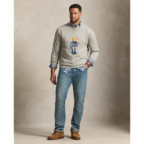 Loft Heather Polo Bear Fleece Sweatshirt Big & Tall 4