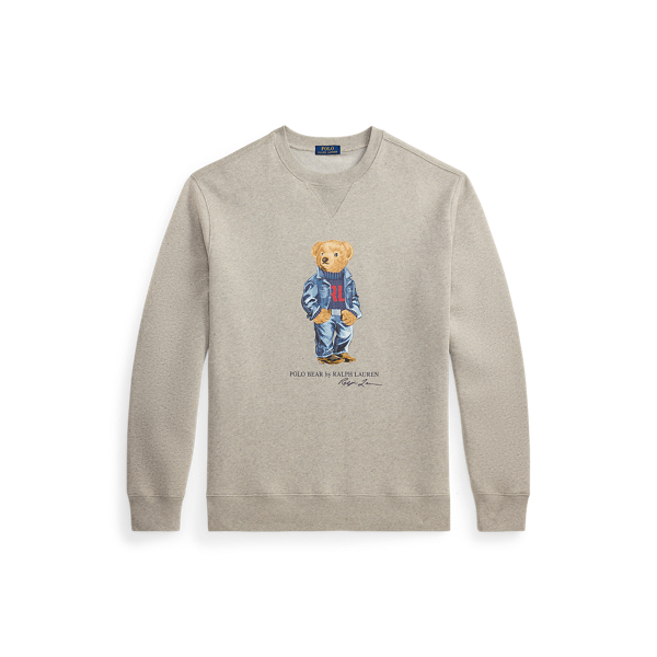 Loft Heather Polo Bear Fleece Sweatshirt Big & Tall 2