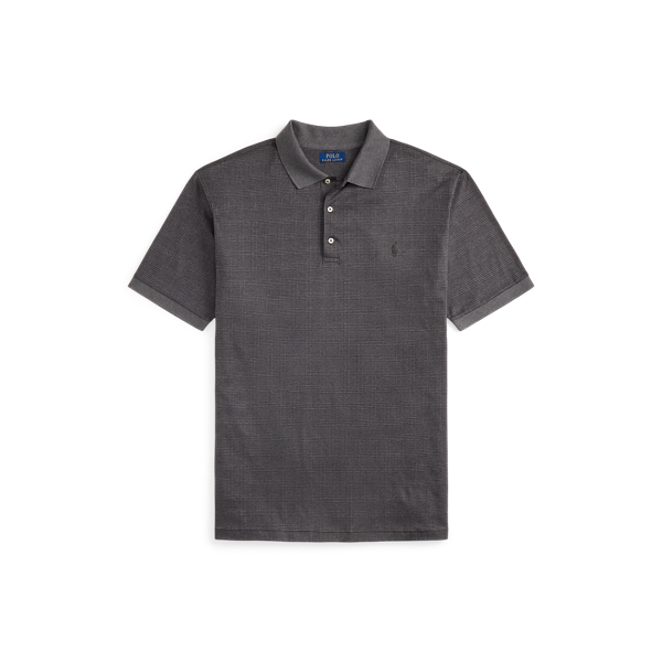 Glen Plaid Soft Cotton Polo Shirt