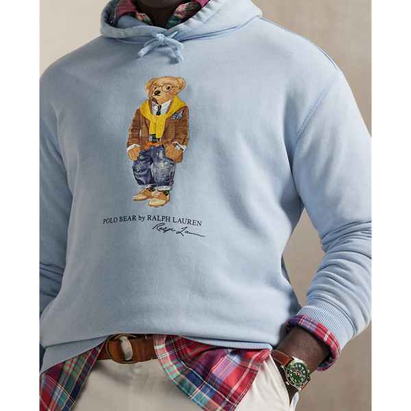 Polo Bear Garment-Dyed Fleece Hoodie