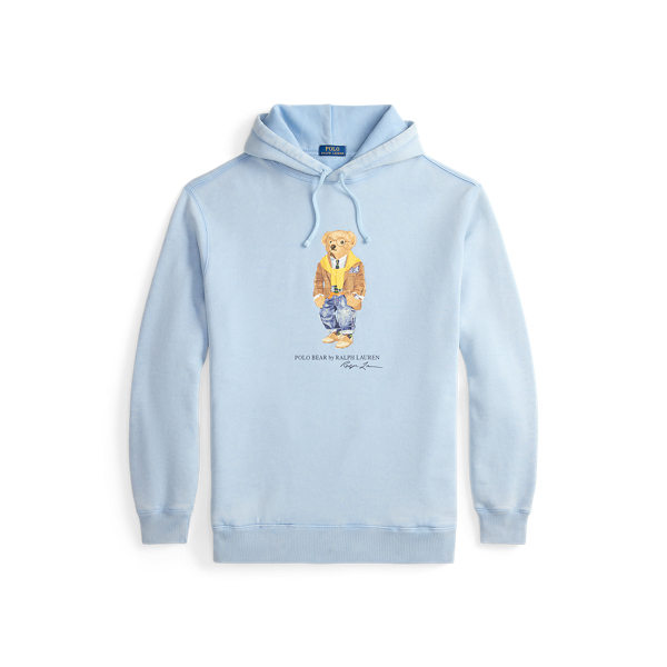 Polo Bear Garment-Dyed Fleece Hoodie