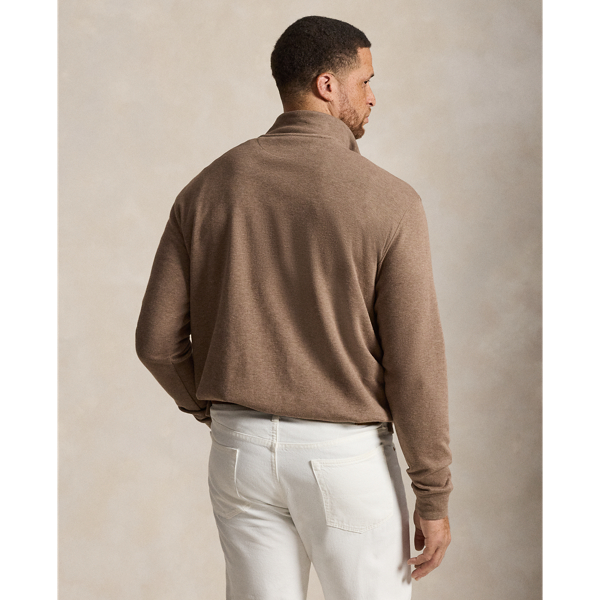 Rippenpullover mit Viertelrei&szlig;verschluss