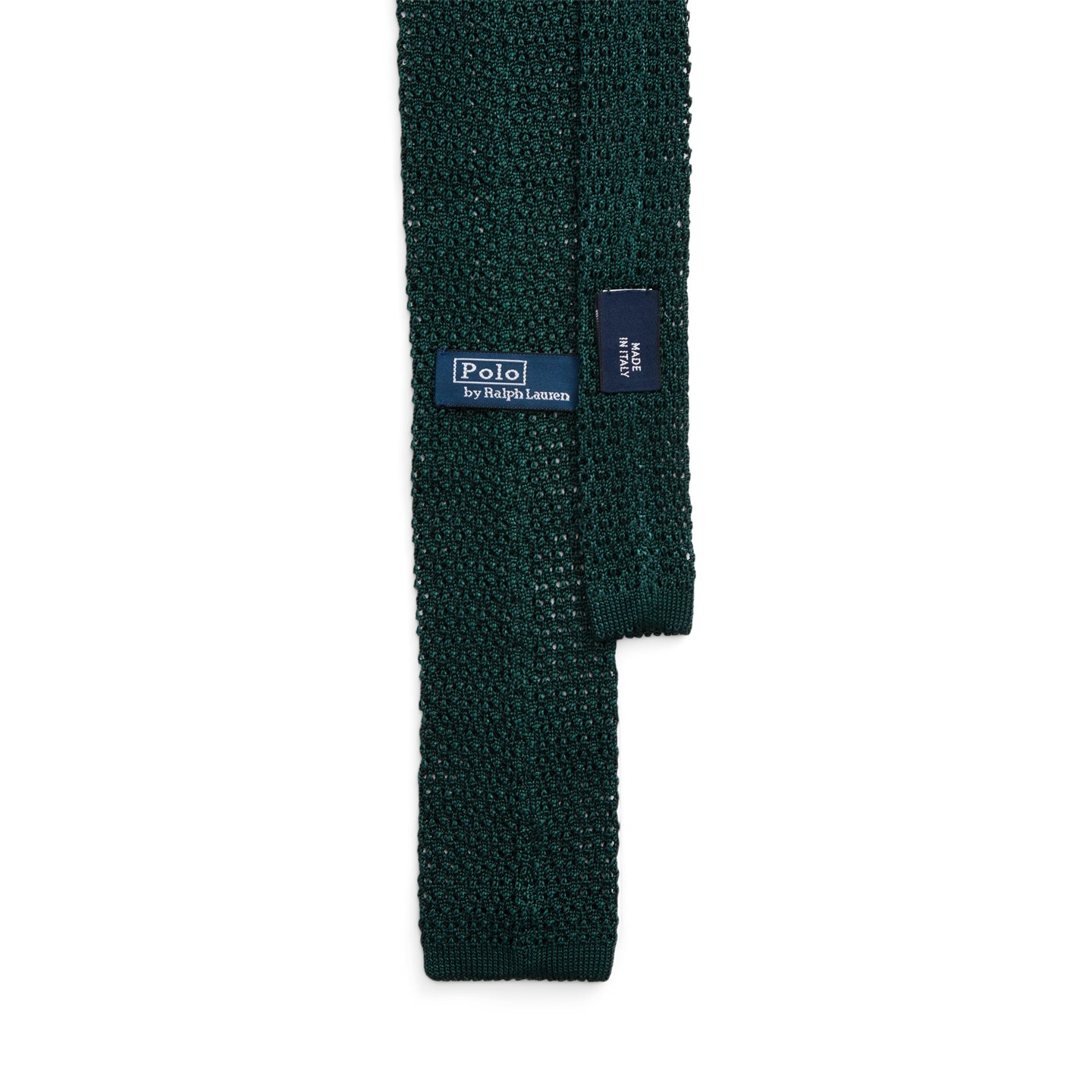 Мужской галстук Ralph Lauren Knit Silk Tie, цвет: Тёмный зелёный — фото 1