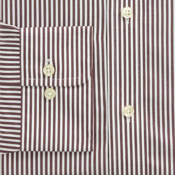 Custom Fit Striped Poplin Shirt