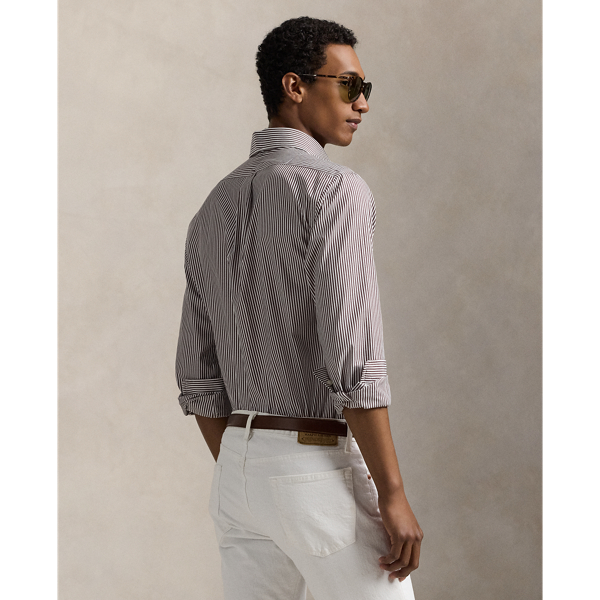Custom Fit Striped Poplin Shirt