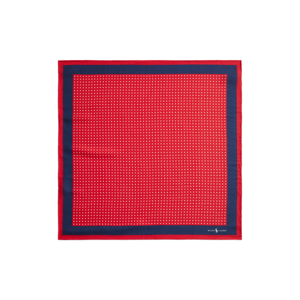 Bandana de lana y seda con lunares
