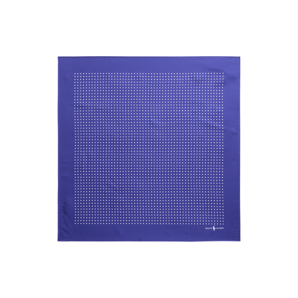 Zijden keperstof bandana met polkadots