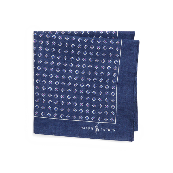 Patterned Linen Pocket Square