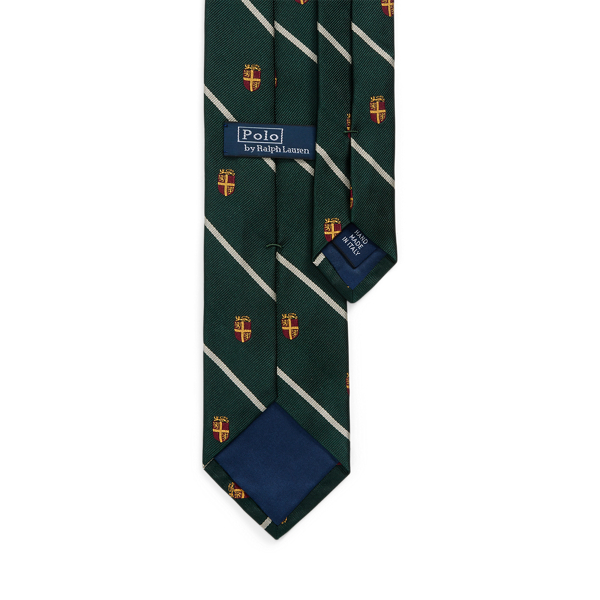 Striped Silk Repp Club Tie for Men Ralph Lauren MA