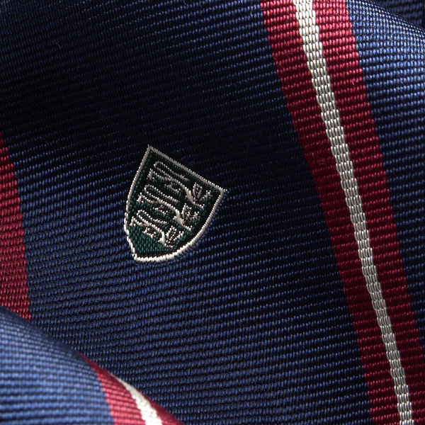 Navy Striped Silk Repp Club Tie Polo Ralph Lauren 3
