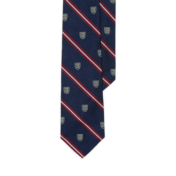 Navy Striped Silk Repp Club Tie Polo Ralph Lauren 1