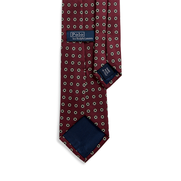 Wine Neat Silk Twill Tie Polo Ralph Lauren 2