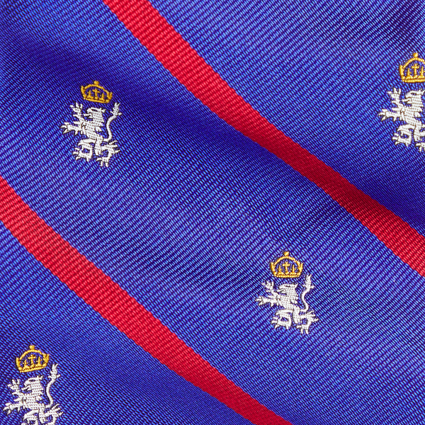 Royal/Red Striped Silk Repp Club Tie Polo Ralph Lauren 3