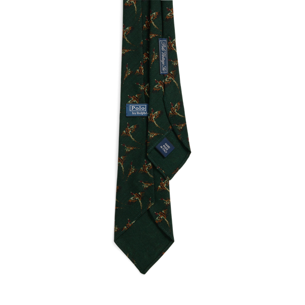 Green Vintage-Inspired Duck-Print Challis Tie Polo Ralph Lauren 2