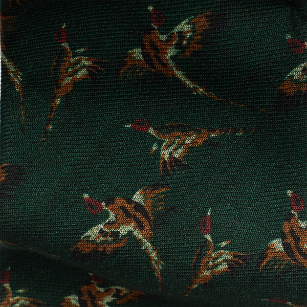 Green Vintage-Inspired Duck-Print Challis Tie Polo Ralph Lauren 3