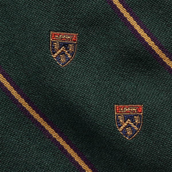 Green Vintage-Inspired Striped Club Tie Polo Ralph Lauren 3