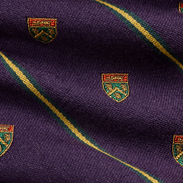 Purple Vintage-Inspired Striped Club Tie Polo Ralph Lauren 3
