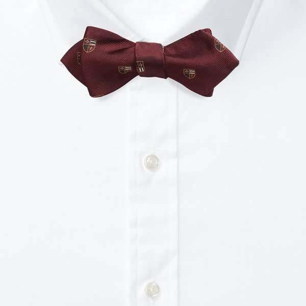 Wine Silk Repp Club Bow Tie Polo Ralph Lauren 2