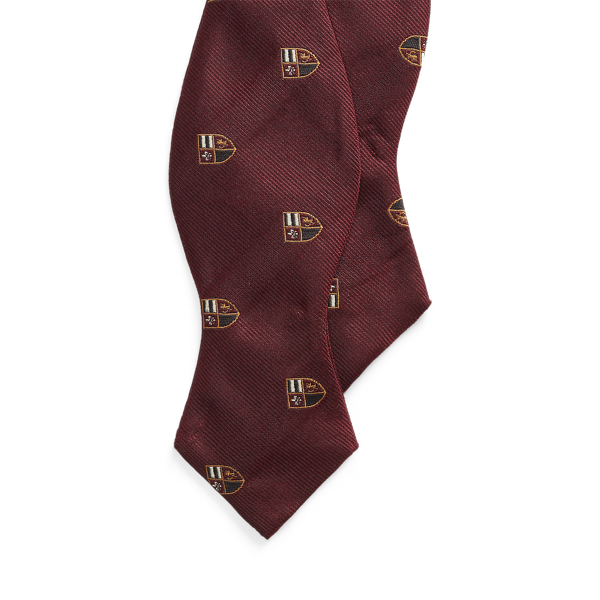 Wine Silk Repp Club Bow Tie Polo Ralph Lauren 1