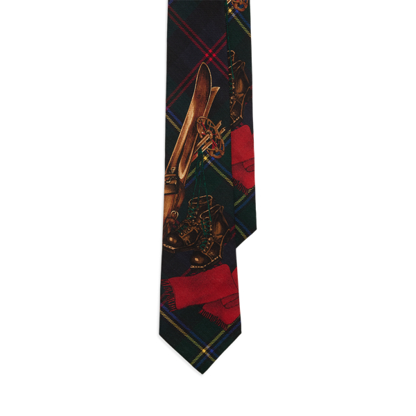 Multi Wool Challis Graphic Tie Polo Ralph Lauren 1