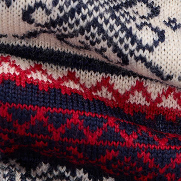 Snowflake Knit Wool Tie 