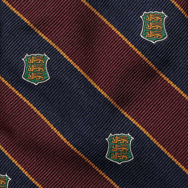 Wine/Navy Striped Silk Repp Club Tie Polo Ralph Lauren 3