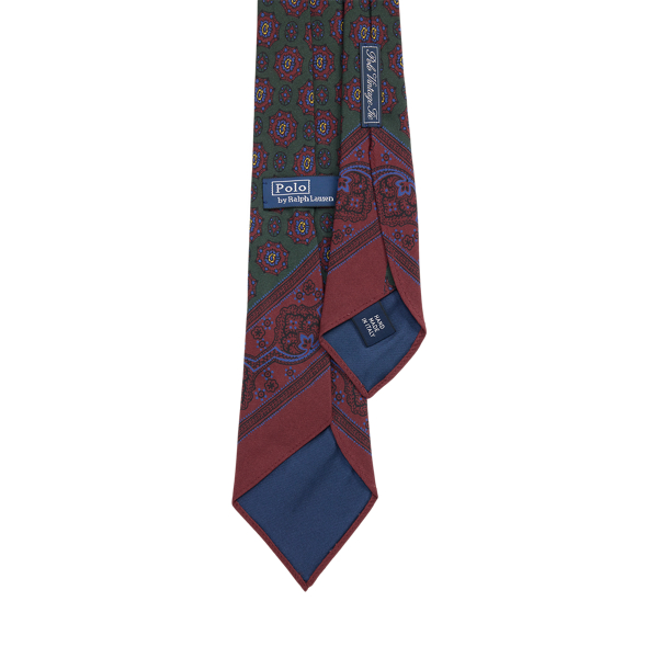 Green Multi Vintage-Inspired Silk Foulard Tie Polo Ralph Lauren 2