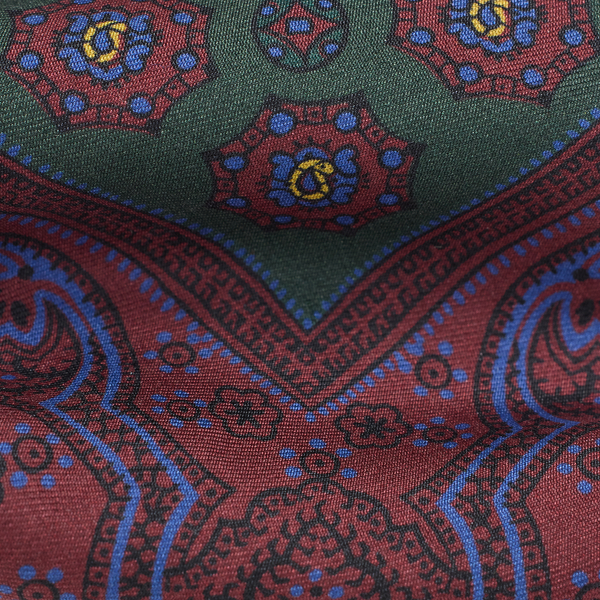 Green Multi Vintage-Inspired Silk Foulard Tie Polo Ralph Lauren 3