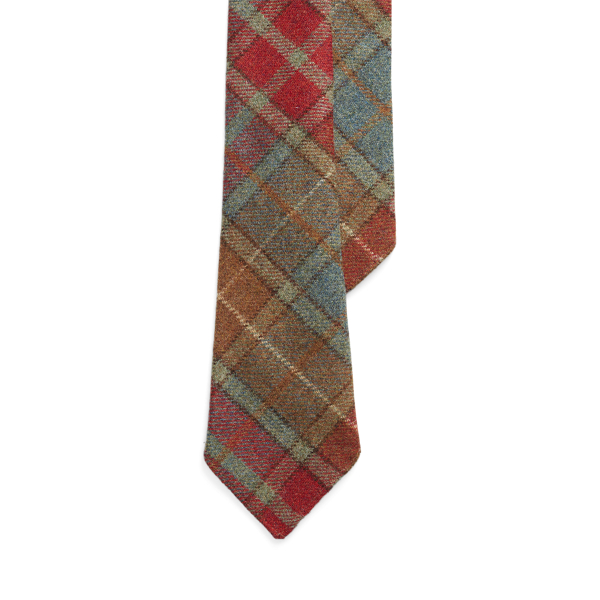 Vintage-Inspired Plaid Wool Tie